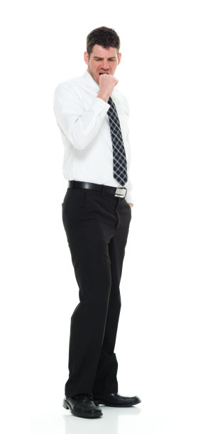 商人打呵欠图片下载