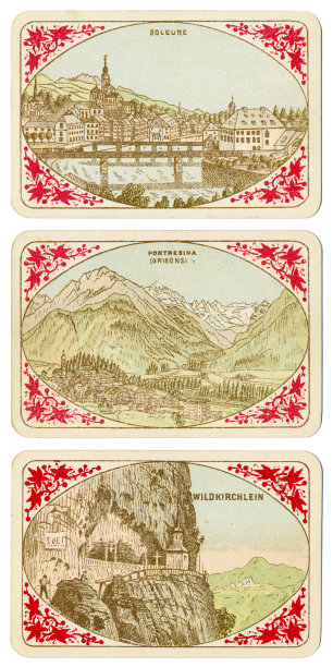 《瑞士卡片》1880年的Soleure Pontresina Wildkirchlein图片下载
