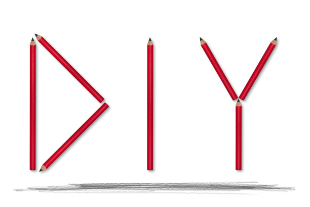D.I.Y红色铅笔图片下载