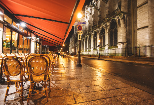 在巴黎的咖啡馆图片下载