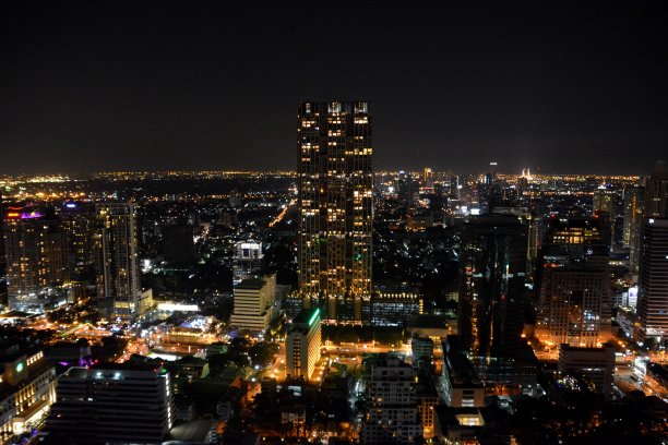 曼谷夜景，泰国图片下载
