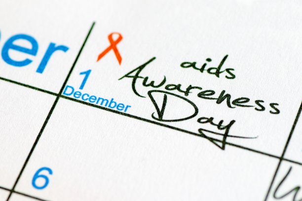 日历上的世界艾滋病日图片下载