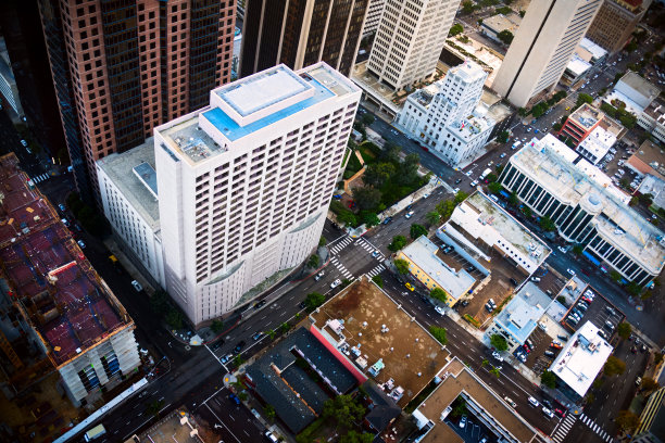 空中城市市中心城市景观图片下载