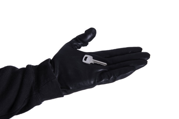 黑色手套和钥匙图片下载