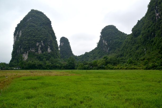 阳朔，中国喀斯特丘陵图片下载