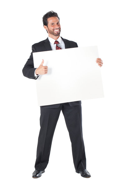 成功的商人用大拇指和手势图片下载