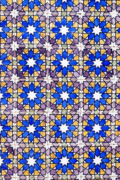 伊比利亚图案的瓷砖图片下载