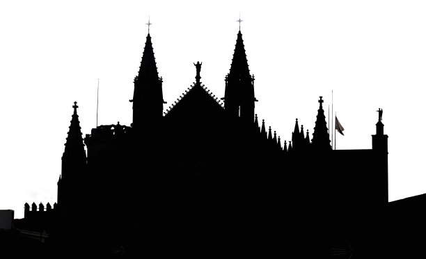 帕尔马大教堂的轮廓图片下载