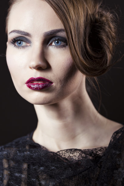 万圣节化妆和发型的美丽图片下载