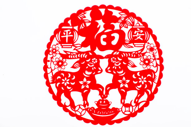 中国传统剪纸窗花素材图片