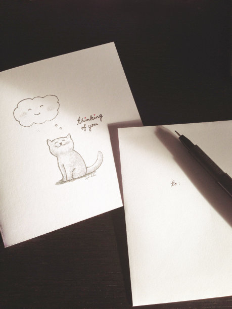 想你的卡片用猫画图片下载