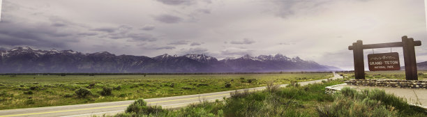 大提顿国家公园的入口图片下载