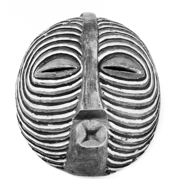 传统的非洲Kifwebe面具图片下载