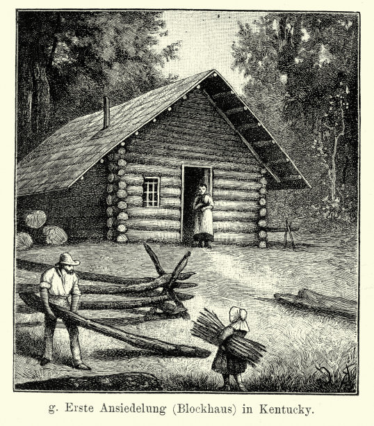 19世纪的北美——肯塔基州的移民图片下载