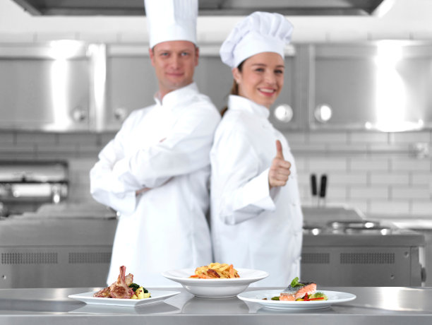 自信的两个厨师图片下载