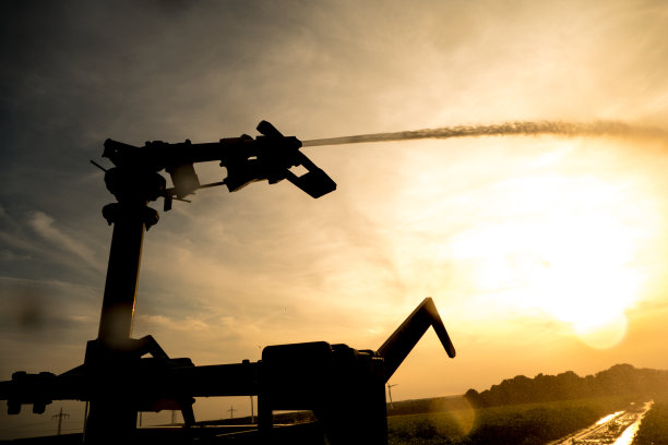 傍晚灌溉农业图片下载