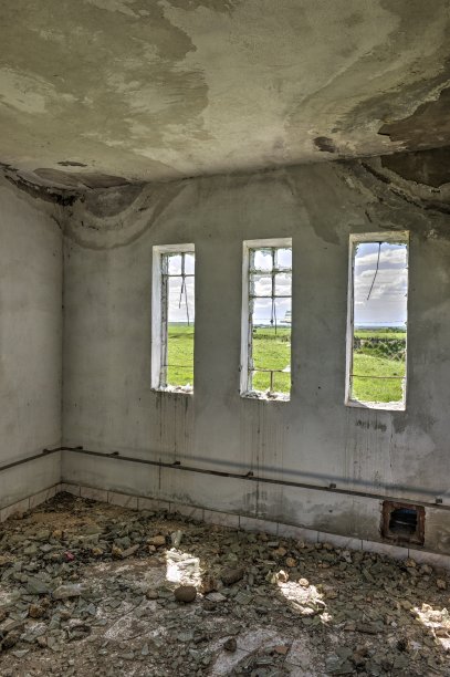 废弃的室内- HDR图像图片下载