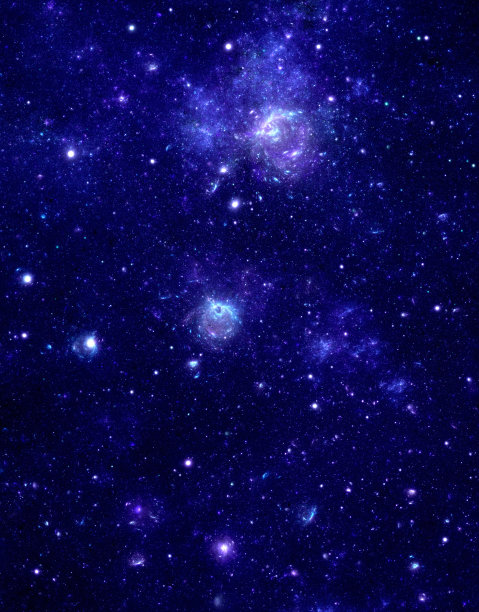 蓝色星云图片下载