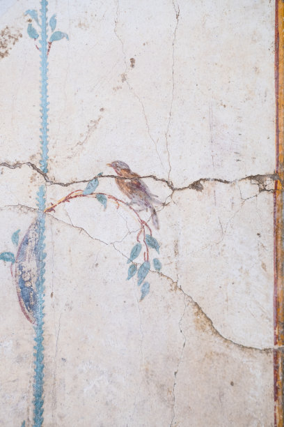 意大利坎帕尼亚庞贝遗址的罗马壁画图片下载