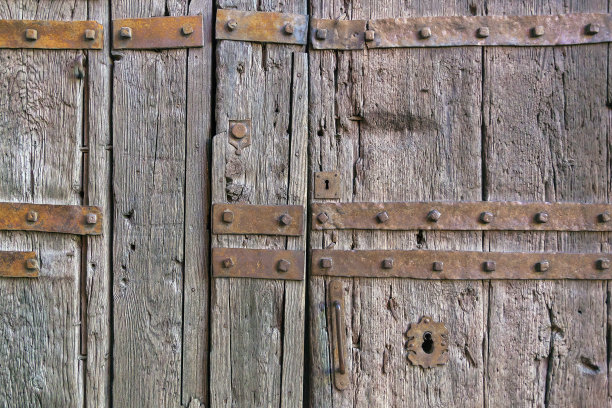 古老的门图片下载