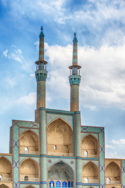 Amir Chakhmaq综合体，亚兹德，伊朗图片下载