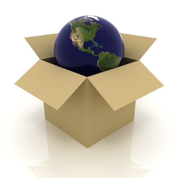 世界全球开箱全球通信孤立概念图片下载