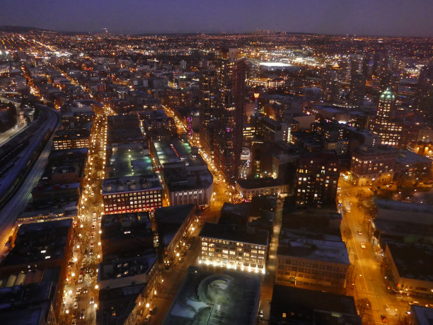 大城市的灯光图片下载