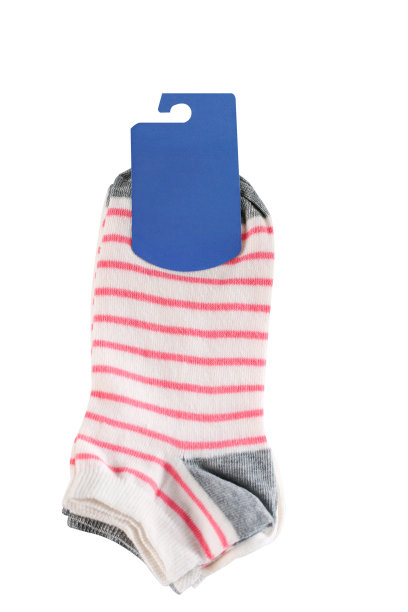 白色背景上的条纹袜图片下载