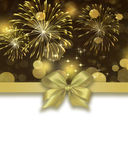 节日烟花背景。新年快乐图片下载