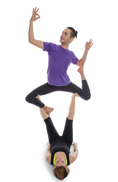 练习杂技瑜伽图片下载