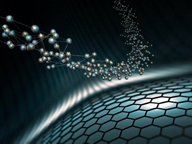 分子链，抽象的科学背景图片下载
