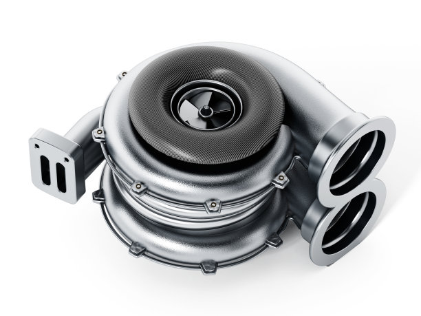 通用汽车涡轮增压隔离白色图片下载