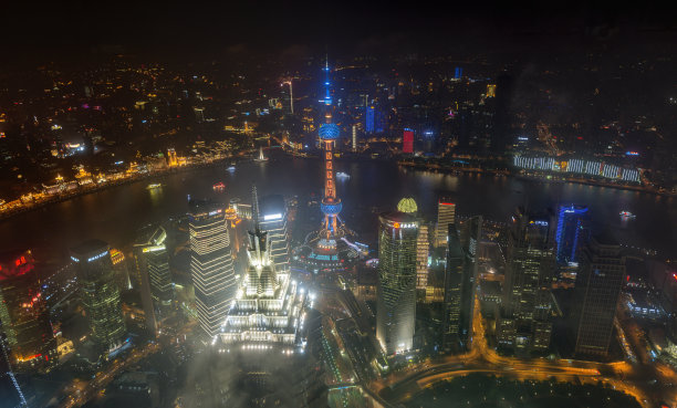 上海夜景全景图图片下载