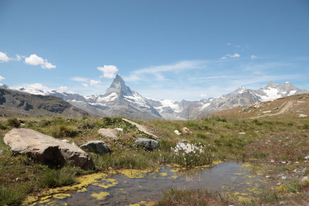 来自瑞士瓦莱州斯特利斯的马特洪峰图片下载