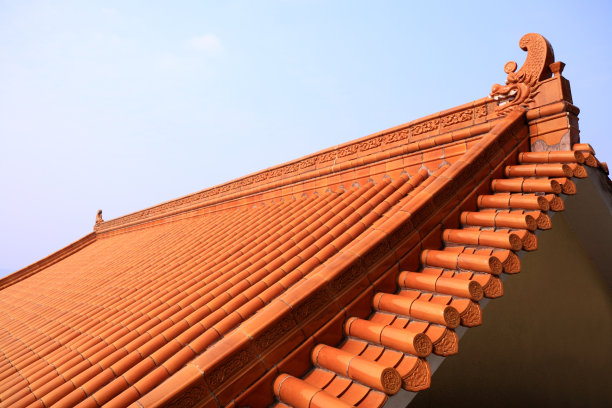 陡峭的屋顶图片下载