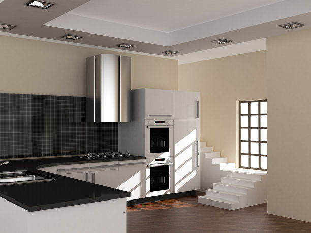 现代厨房图片下载