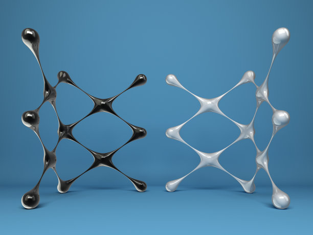 抽象三维网络结构图片下载