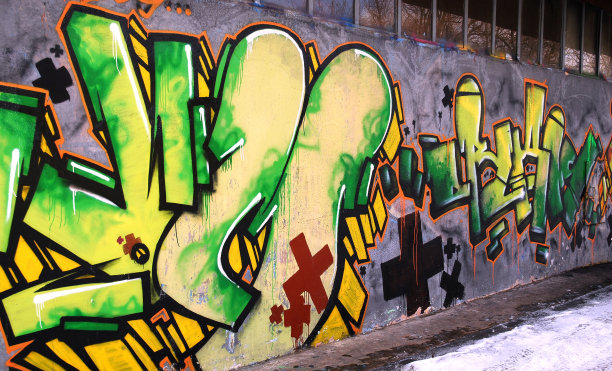 彩色涂鸦、破坏公物或艺术图片下载