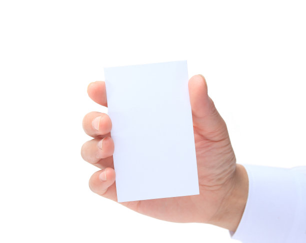 人的手拿着名片图片下载