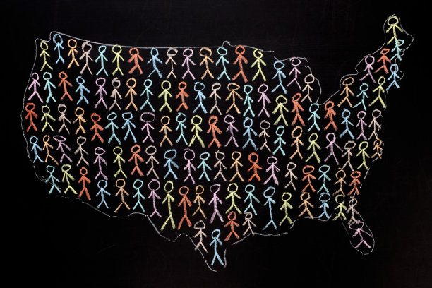 美国人口素材图片