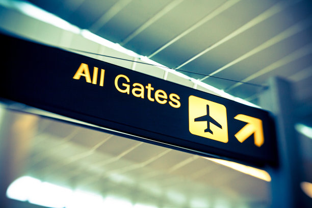 机场标志-所有登机口图片下载