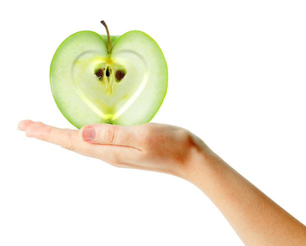 女人的手和苹果图片下载