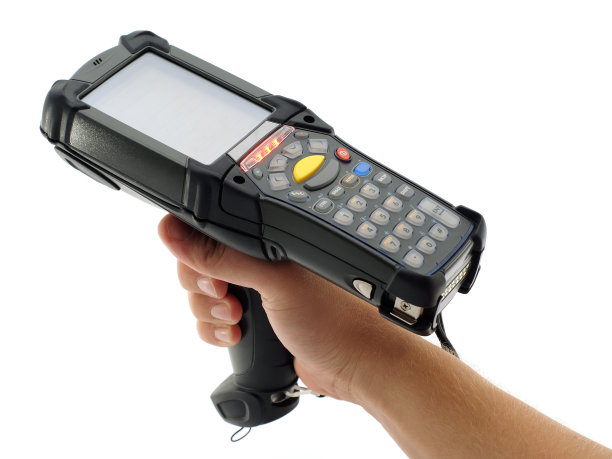 一个黑色条码扫描仪的特写图片下载