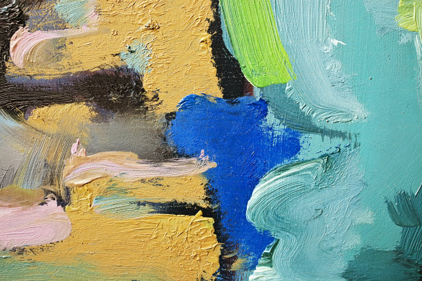 抽象的绿色艺术背景。图片下载