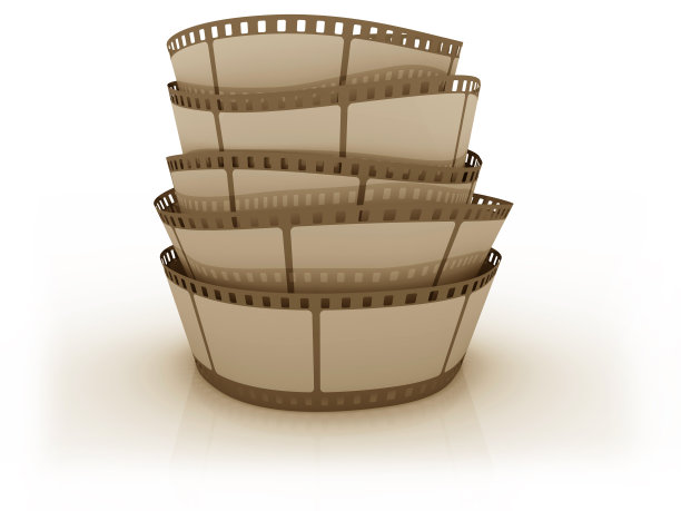 程式化的薄膜带材卷图片下载