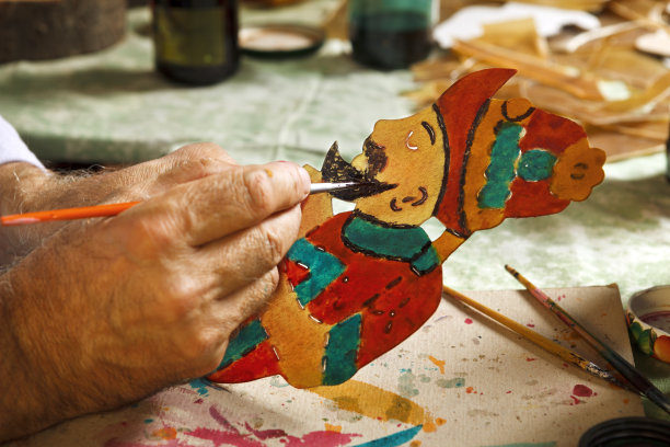 皮影偶的制造商图片下载