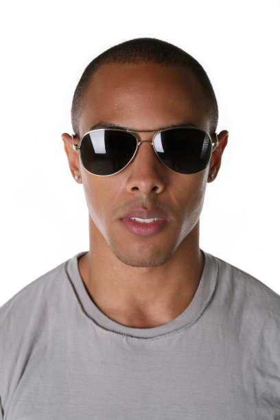 戴墨镜的非裔美国人图片下载