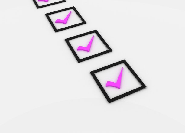 粉红色的选中标记图片下载