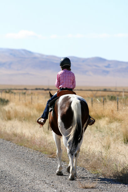 孤独的路上的女牛仔图片下载