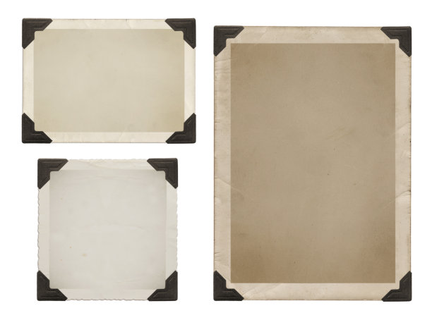 黑色边角的复古照片图片下载